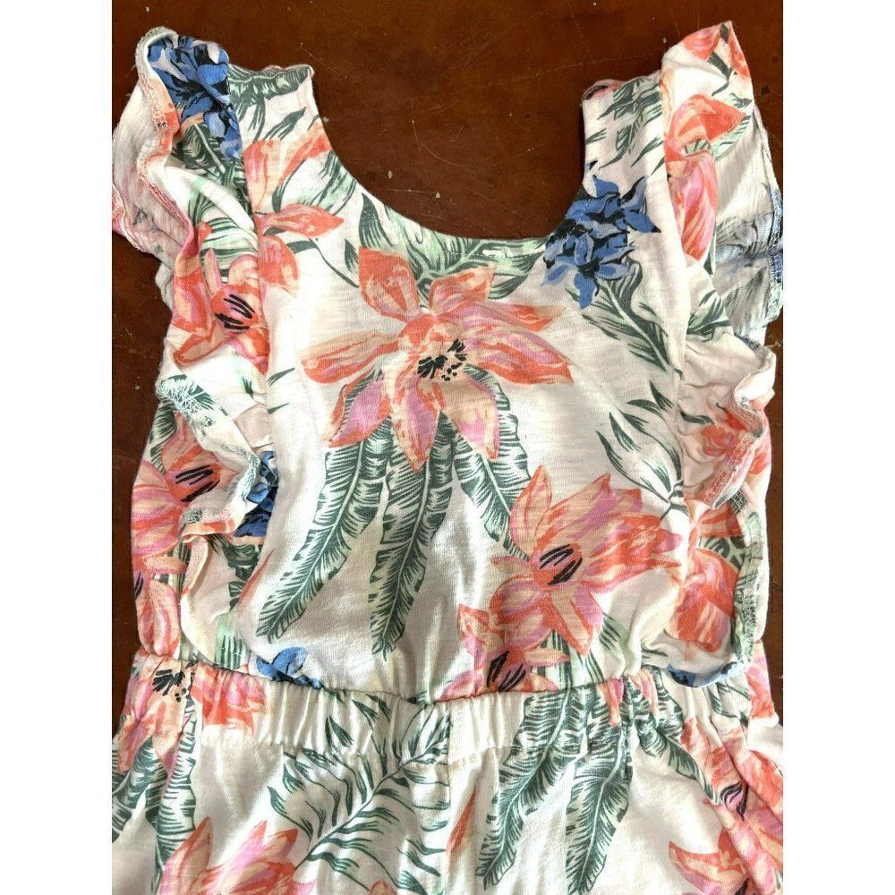Jessica Simpson Girls Tropical Floral Romper (6) - Picture 3 of 3